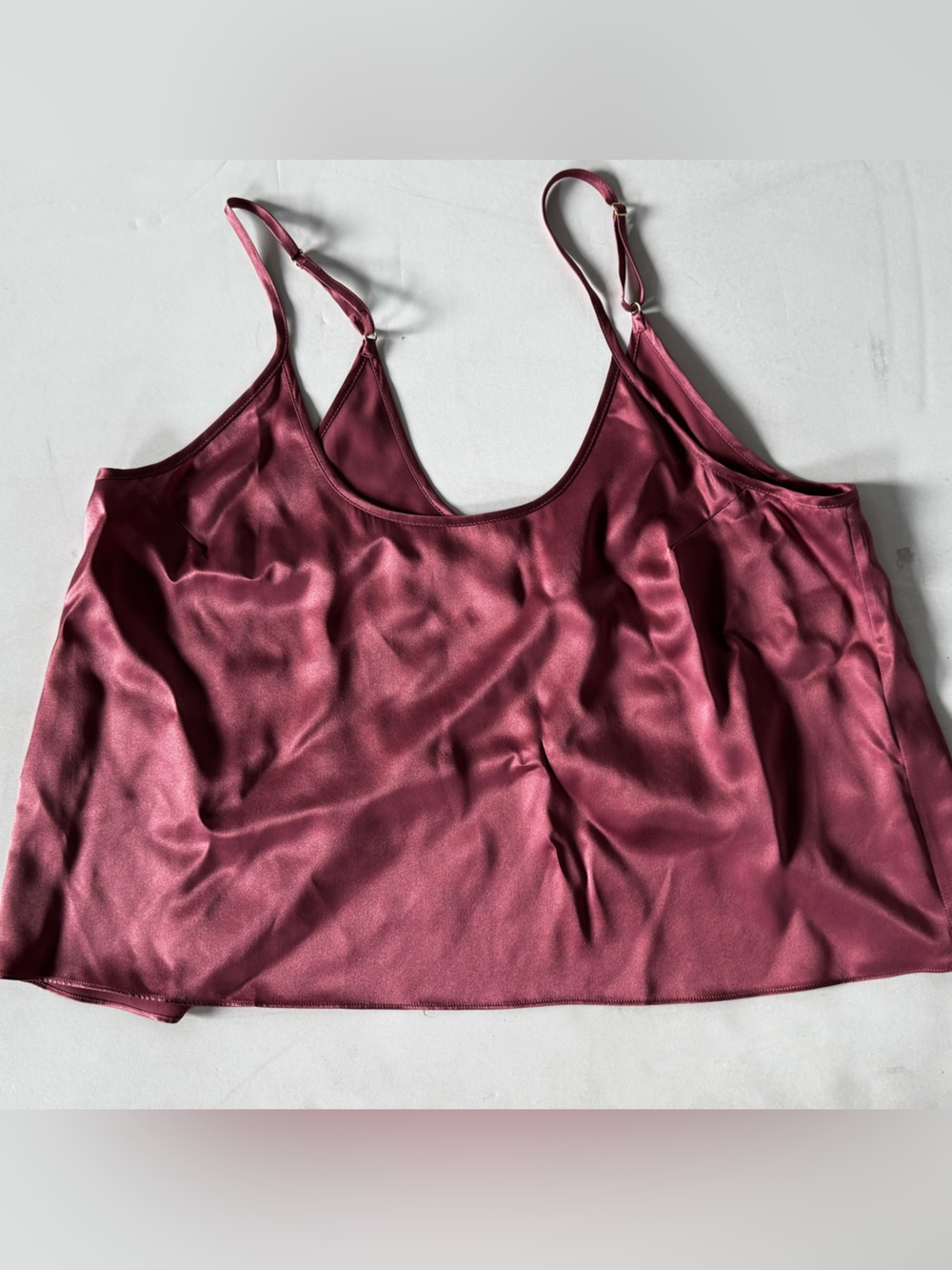 Women’s Silk Cami Tank Top - Wine